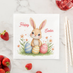 Cute Beautiful Easter Bunny Popular Collection Napkin