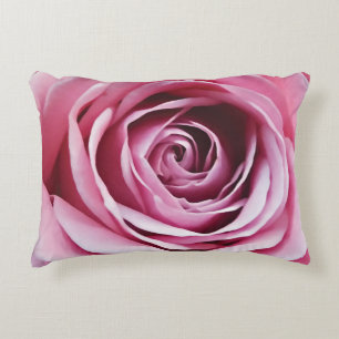 Cute beautiful pink rose flower girl nursery decorative cushion