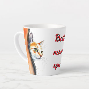Cute Beautiful Trendy Watercolor Cat Collection Latte Mug