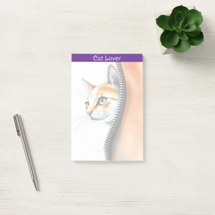 Cute Beautiful Trendy Watercolor Cat Collection Post-it Notes