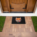 Cute Beautiful Watercolor Fox Flower Doormat<br><div class="desc">Discover the perfect blend of creativity and functionality with this unique, made-to-order product — designed to match your personal style and make a statement. Whether you're shopping for yourself or searching for a meaningful gift, this custom-designed item is sure to impress. Crafted with high-quality materials and printed with precision, every...</div>