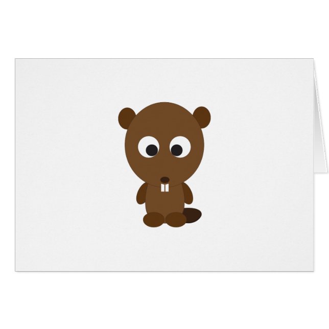 Cute Beaver (Front Horizontal)