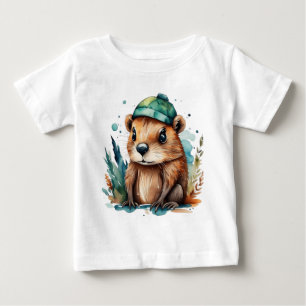  Cute beaver Baby T-Shirt