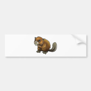 Cute Beaver Bumper Sticker