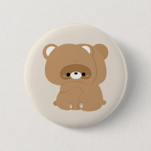 Cute Beaver Couple 6 Cm Round Badge