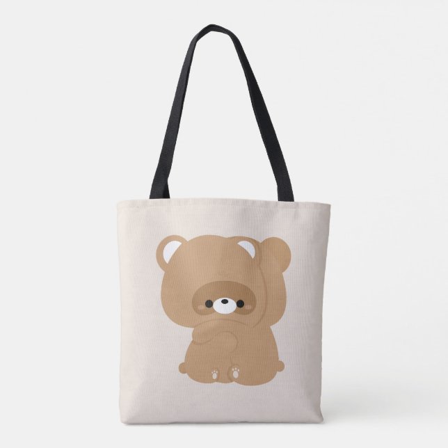 Cute Beaver Couple Tote Bag (Back)