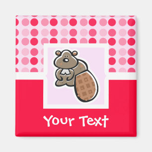 Cute Beaver Magnet