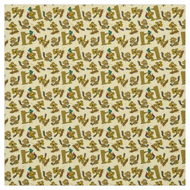 Cute Beavers Everywhere! Fabric (Swatch)