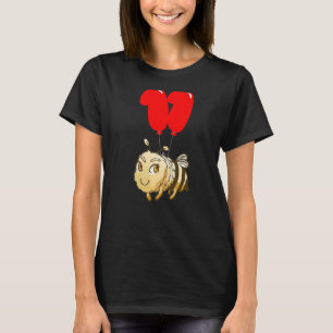 Cute Bee 11th Birthday Kids Balloon Party T-Shirt