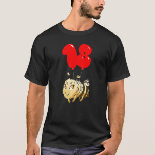 Cute Bee  18th Birthday  Kids Balloon Party T-Shirt