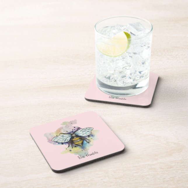 Cute Bee And Rainbow Wash Coaster (Right Side)
