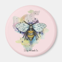 Cute Bee And Rainbow Wash Magnet