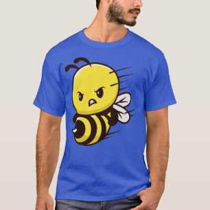 Cute Bee Attack Cartoon T-Shirt