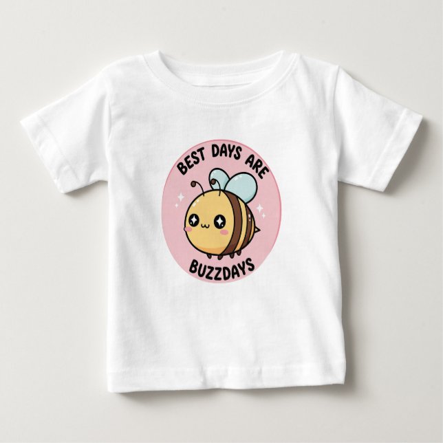 Cute Bee Baby T-Shirt – Kawaii Bumblebee (Front)