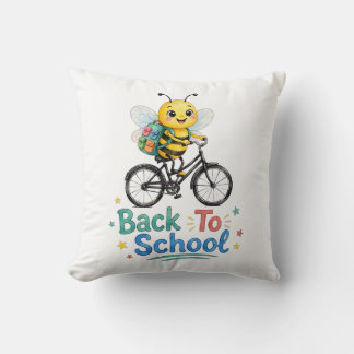 Cute Bee Back To Schoo Cushion
