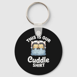 Cute Bee Bedtime Couple This Is Our Cuddle  Key Ring