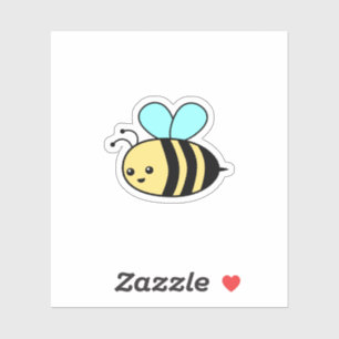 Cute Bee Cartoon – Sweet Aesthetic Sticker