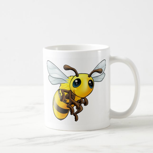 Cute Bee Character Coffee Mug (Right)