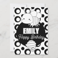 Cute Bee Colouring Birthday Party