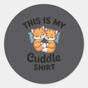 Cute Bee Couple Snuggle Cuddle Classic Round Sticker