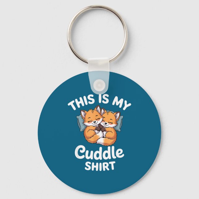Cute Bee Couple Snuggle Cuddle  Key Ring (Front)