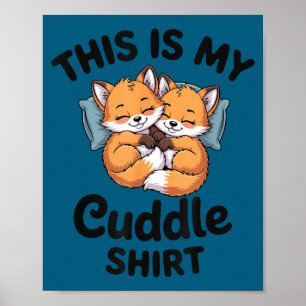Cute Bee Couple Snuggle Cuddle  Poster