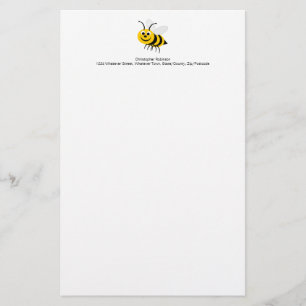Cute Bee Design Stationery