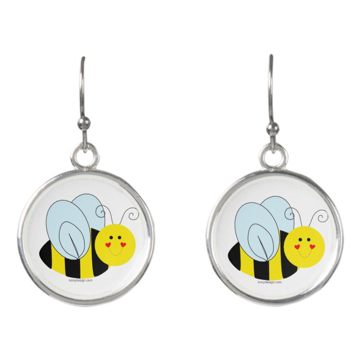 Cute Bee Earrings | Zazzle
