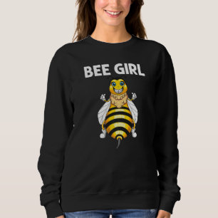 Cute Bee For Girls Kid Honey Bee Keeper Beekeeping Sweatshirt