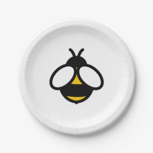 Cute Bee, honey bee, bumblebee  Paper Plate