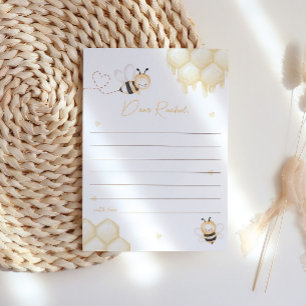 Cute Bee Honey First Bee-day Time Capsule Card