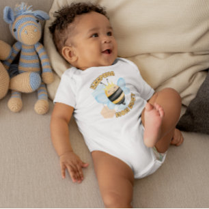 Cute Bee, Keeping Mum Busy Boy Baby Bodysuit
