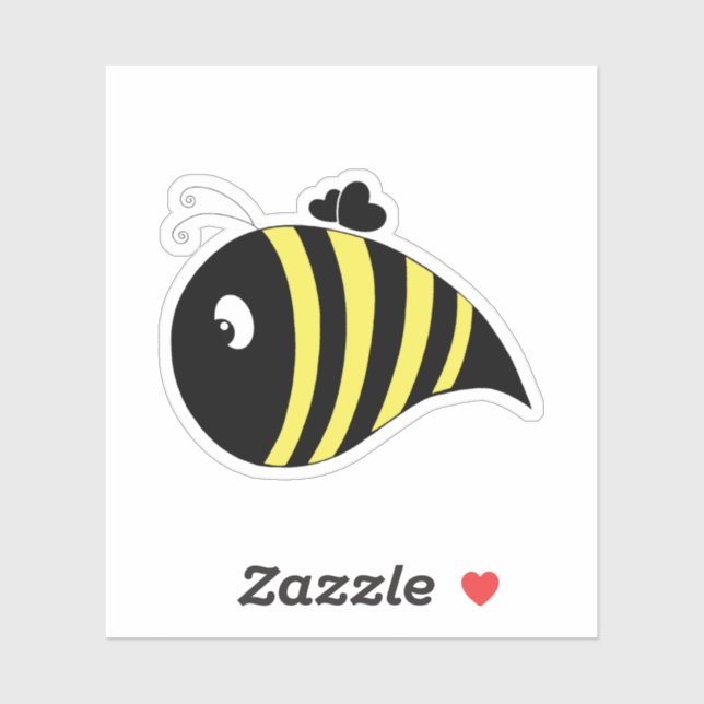 Cute Bee Laptop Sticker (Sheet)