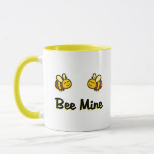 Cute Bee Mine Retro Bumble Bees Light-Colour Mug