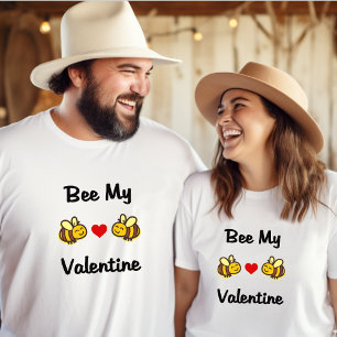 Cute Bee My Valentine Bumble Bees Light-Colour T-Shirt
