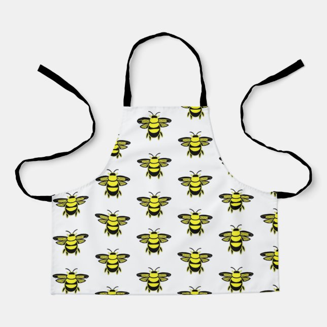 CUTE BEE PATTERN  APRON (Front)