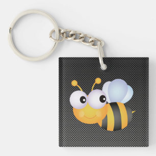Cute Bee; Sleek Key Ring