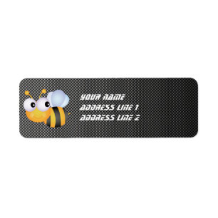 Cute Bee; Sleek Return Address Label