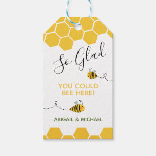 Cute Bee-Themed Thank You Party Favour Gift Tags