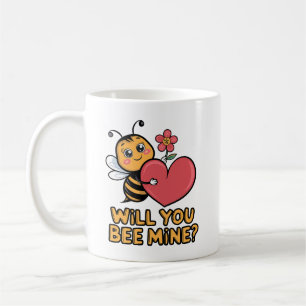 Cute Bee Valentine – "Will You Bee Mine?" Coffee Mug