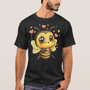 Cute Bee With Hearts I Kids Bee T-Shirt