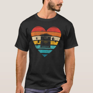 Cute Beekeeping Retro Heart Shape Vintage T-Shirt