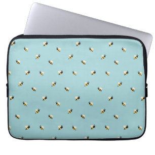 cute bees laptop sleeve
