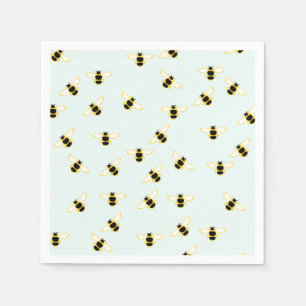 Cute Bees Paper Napkins