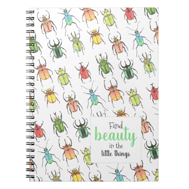 Cute Beetles Notebook (Front)