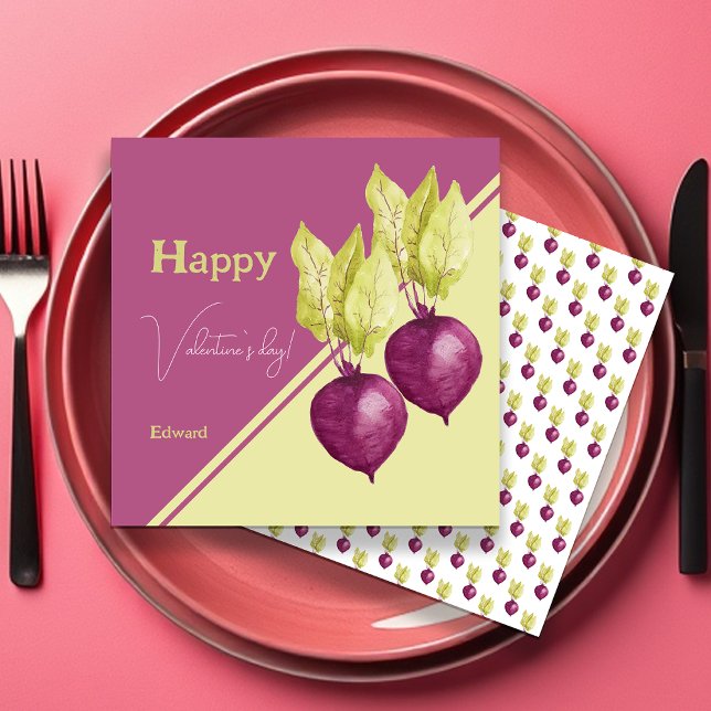 Cute Beetroot in Love Watercolor Hand-painted (Creator Uploaded)