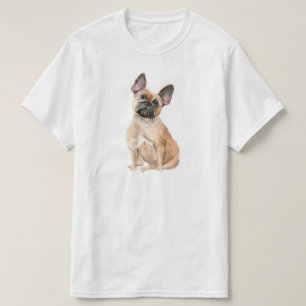 Cute beige colour French bulldog T-Shirt