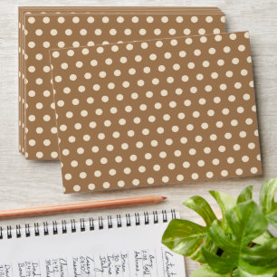 Cute Beige Polka Dot  Envelope