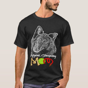 Cute Belgian Sheepdog Mum T-Shirt