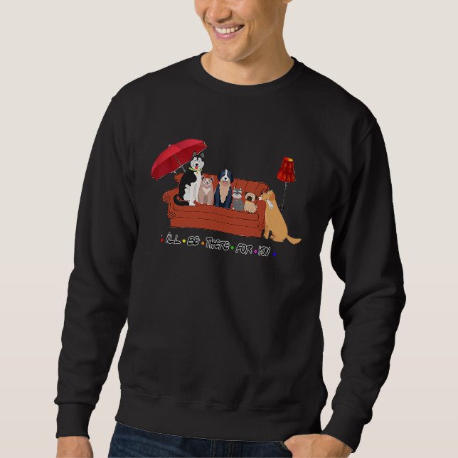 cute  bernedoodle bernese pug  mom dad dog sweatshirt (Front)